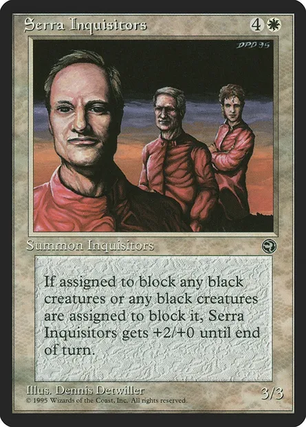 Inquisiteurs serraïtes, carte Magic HML 16 — extension Terres Natales