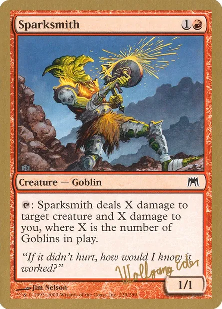 Sparksmith, Magic card WC03 we235 — World Championship Decks 2003 set