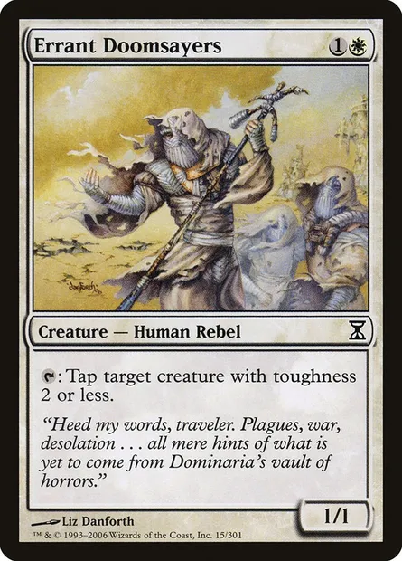 Errant Doomsayers, Magic card TSP 15 — Time Spiral set