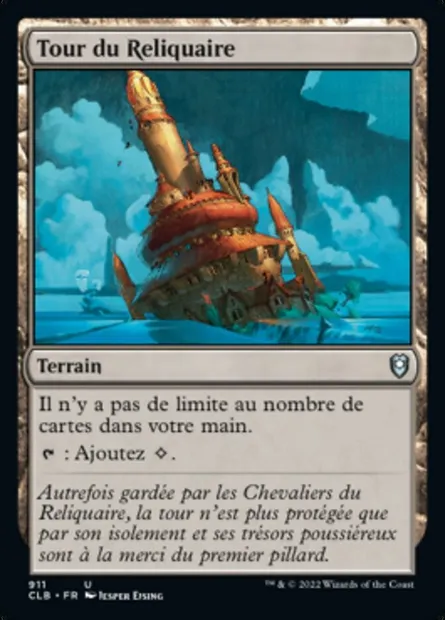 Tour du Reliquaire, carte Magic CLB 911 — extension Commander Légendes : la bataille de la Porte de Baldur