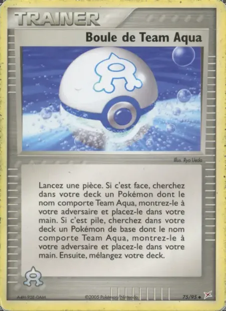Boule de Team Aqua, carte Pokémon MA 75 — extension EX Team Magma vs Team Aqua