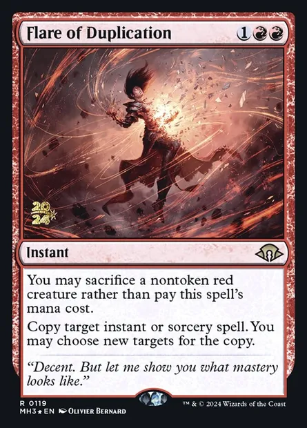 Flare of Duplication, Magic card PMH3 119s — Modern Horizons 3 Promos set