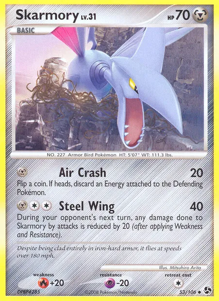 Skarmory, Pokémon card GE 53 — Great Encounters set