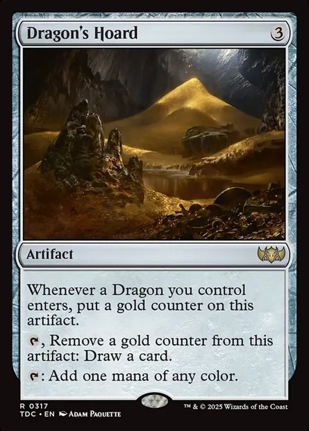 Dragon's Hoard, Magic card TDC 317 — Tarkir: Dragonstorm Commander set