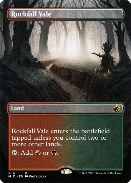 Rockfall Vale, Magic card MID 284 — Innistrad: Midnight Hunt set