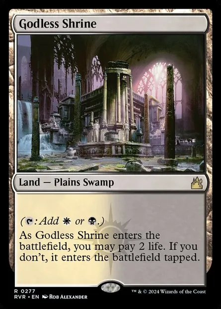 Godless Shrine, Magic card RVR 277 — Ravnica Remastered set
