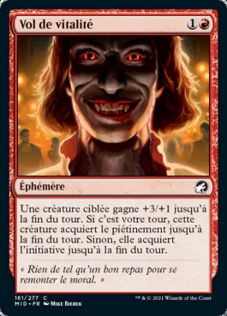 Vol de vitalité, carte Magic MID 161 — extension Innistrad : chasse de minuit