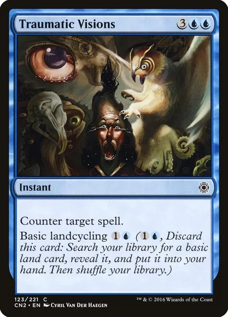 Traumatic Visions, Magic card CN2 123 — Conspiracy: Take the Crown set