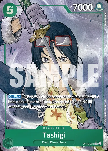 Tashigi, One Piece card OP12-031 — LEGACY OF THE MASTER set