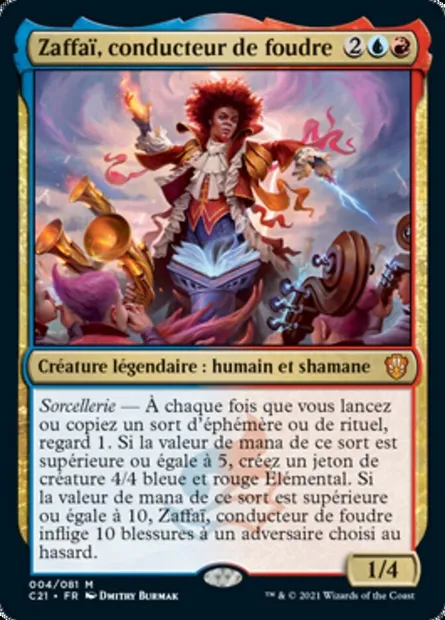 Zaffaï, conducteur de foudre, carte Magic C21 4 — extension Commander 2021