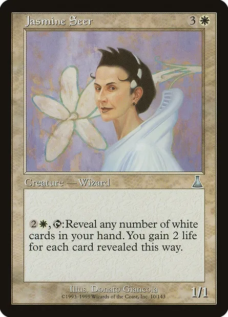Jasmine Seer, Magic card UDS 10 — Urza's Destiny set