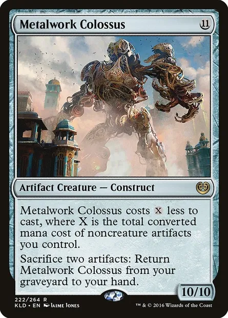 Metalwork Colossus, Magic card KLD 222 — Kaladesh set