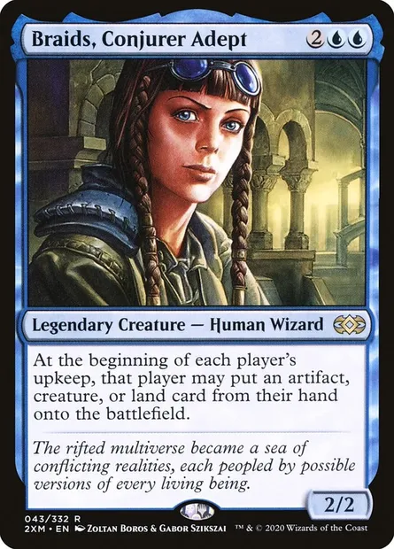 Braids, Conjurer Adept, Magic card 2XM 43 — Double Masters set