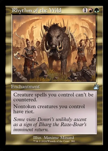 Rhythm of the Wild, Magic card RVR 380 — Ravnica Remastered set