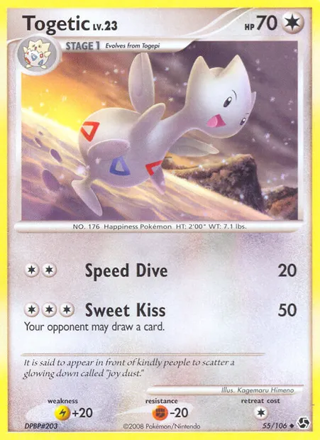 Togetic, Pokémon card GE 55 — Great Encounters set