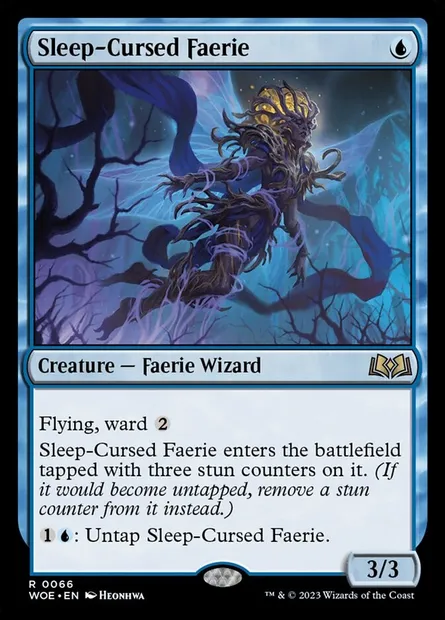 Sleep-Cursed Faerie, Magic card WOE 66 — Wilds of Eldraine set