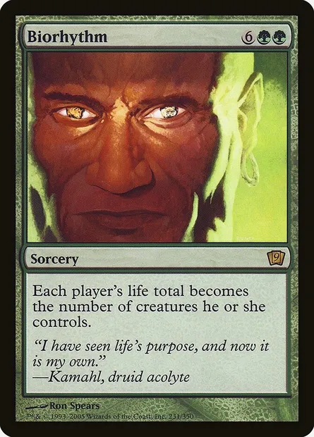 Biorhythm, Magic card 9ED 231★ — Ninth Edition set