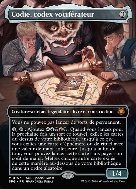 Codie, codex vociférateur, carte Magic SPG 157 — extension Special Guests