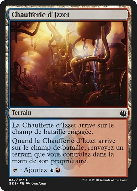 Chaufferie d'Izzet, carte Magic GK1 47 — extension GRN Guild Kit