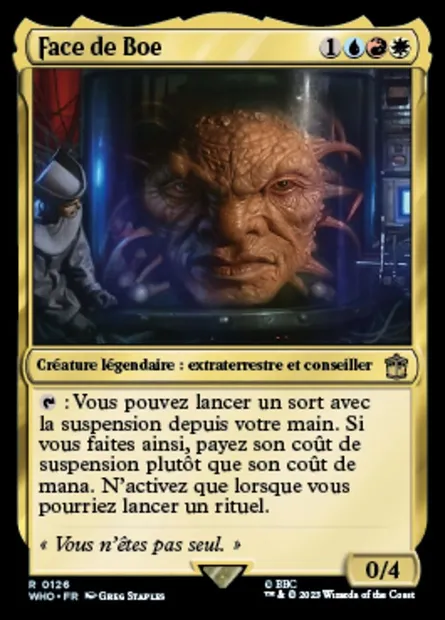 Face de Boe, carte Magic WHO 126 — extension Doctor Who