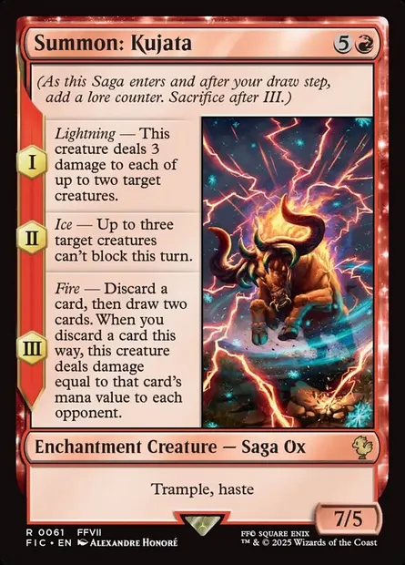 Summon: Kujata, Magic card FIC 61 — Final Fantasy Commander set