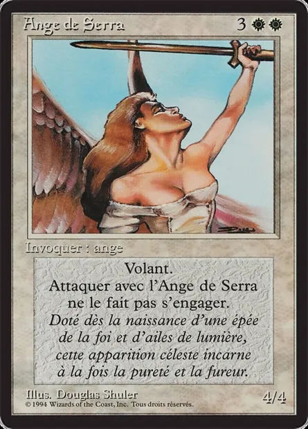 Ange de Serra, carte Magic FBB 40 — extension Foreign Black Border