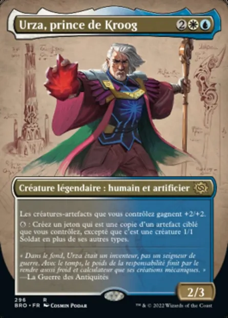 Urza, prince de Kroog, carte Magic BRO 296 — extension La Guerre Fratricide