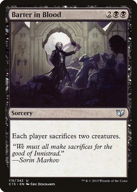 Barter in Blood, Magic card C15 115 — Commander 2015 set