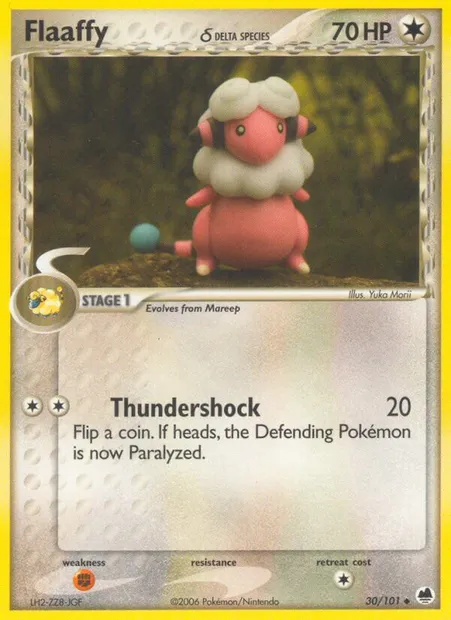 Flaaffy δ, Pokémon card DF 30 — Dragon Frontiers set
