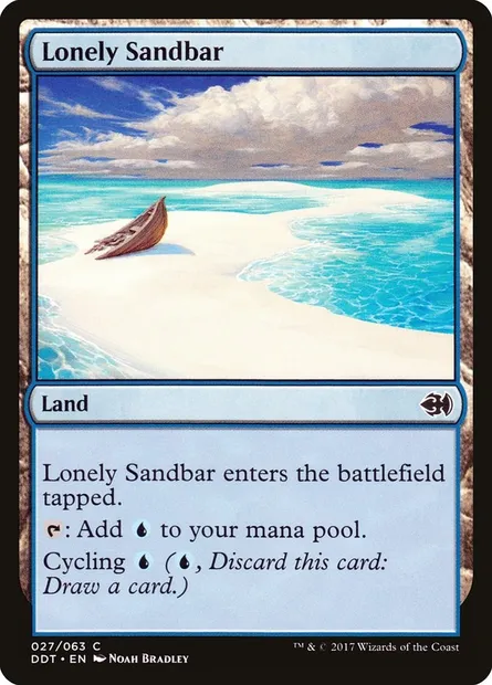 Lonely Sandbar, Magic card DDT 27 — Duel Decks: Merfolk vs. Goblins set
