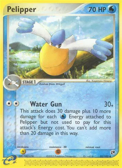 Pelipper, Pokémon card SS 50 — Sandstorm set