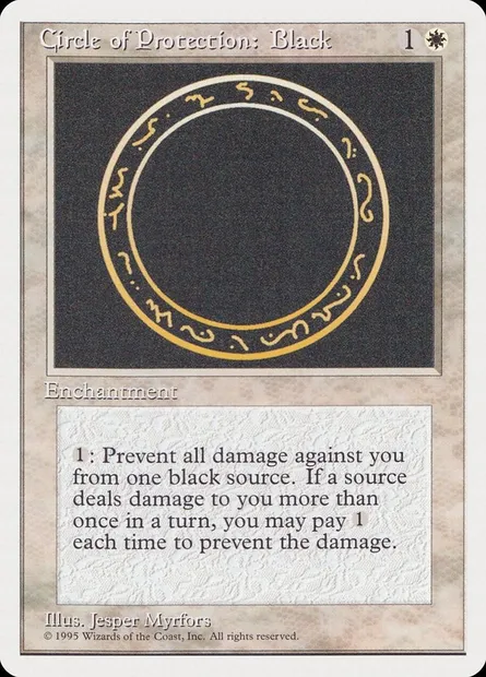 Circle of Protection: Black, Magic card RQS 2 — Rivals Quick Start Set set