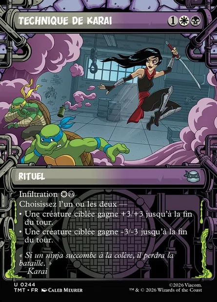 Technique de Karai, carte Magic TMT 244 — extension Teenage Mutant Ninja Turtles