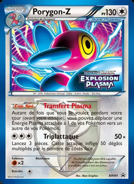 Porygon-Z, carte Pokémon BW 84 — extension Promo BW