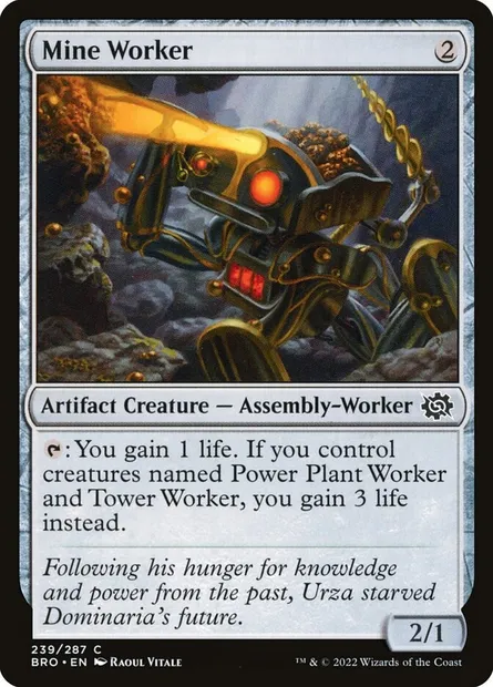 Mine Worker, Magic card BRO 239 — The Brothers' War set