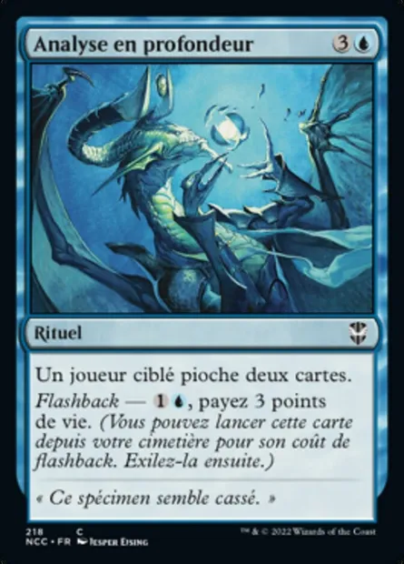 Analyse en profondeur, carte Magic NCC 218 — extension New Capenna Commander