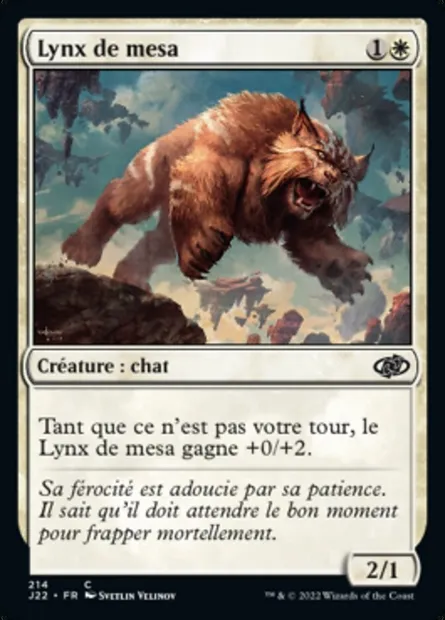 Lynx de mesa, carte Magic J22 214 — extension Jumpstart 2022