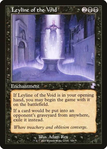 Leyline of the Void, Magic card TSR 326 — Time Spiral Remastered set