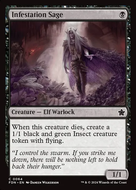 Infestation Sage, Magic card FDN 64 — Foundations set
