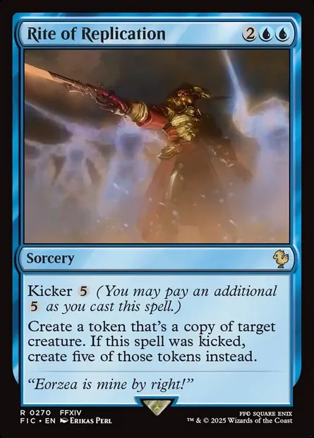 Rite of Replication, Magic card FIC 270 — Final Fantasy Commander set