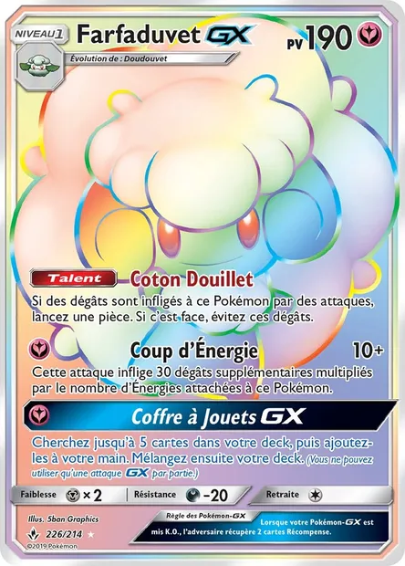 Farfaduvet GX, carte Pokémon UNB 226 — extension Alliance Infaillible