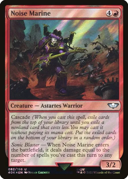 Noise Marine, Magic card 40K 82★ — Warhammer 40,000 Commander set