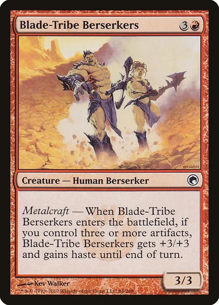 Blade-Tribe Berserkers, Magic card SOM 84 — Scars of Mirrodin set