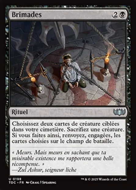 Brimades, carte Magic TDC 198 — extension Tarkir: Dragonstorm Commander