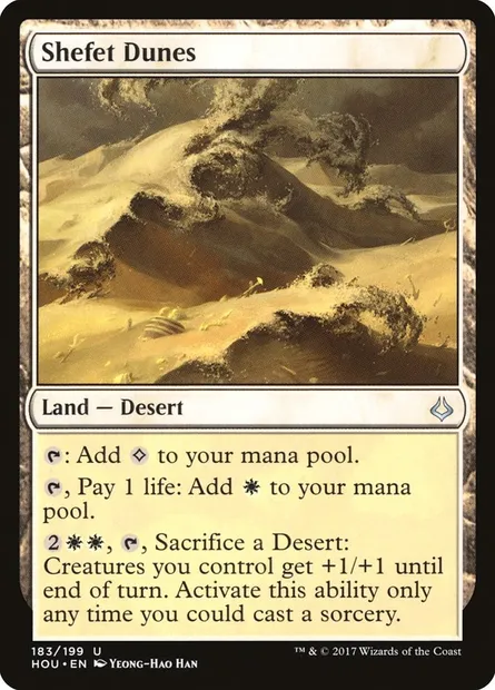Shefet Dunes, Magic card HOU 183 — Hour of Devastation set