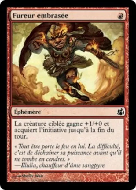 Fureur embrasée, carte Magic MOR 92 — extension Leveciel