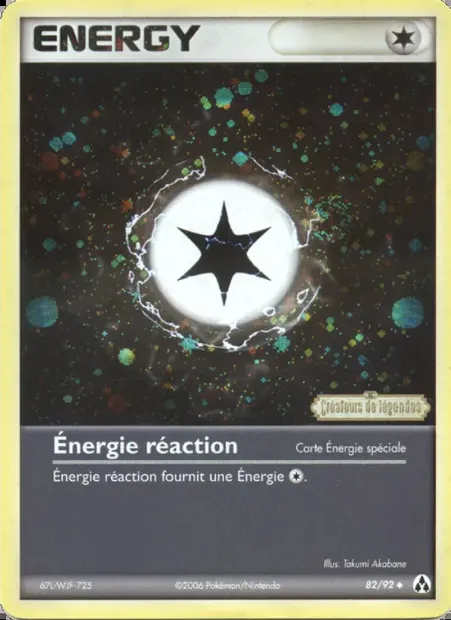 Énergie réaction, carte Pokémon LM 82 — extension EX Créateurs de légendes