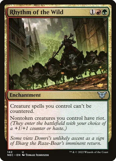 Rhythm of the Wild, Magic card NEC 142 — Neon Dynasty Commander set