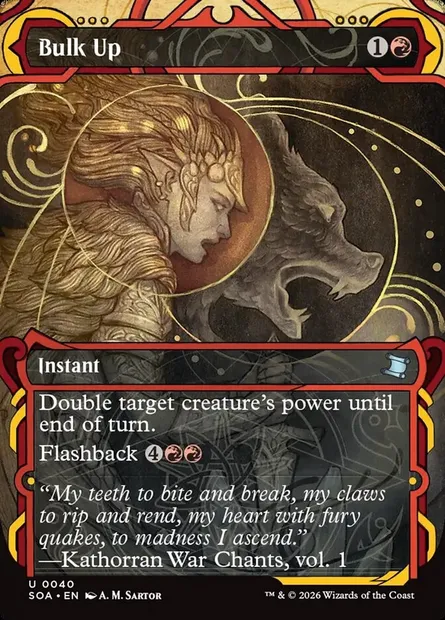Bulk Up, Magic card SOA 40 — Secrets of Strixhaven Mystical Archive set