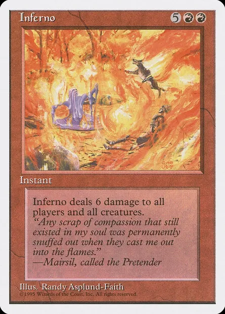 Fournaise, carte Magic 4ED 205 — extension Quatrième Edition
